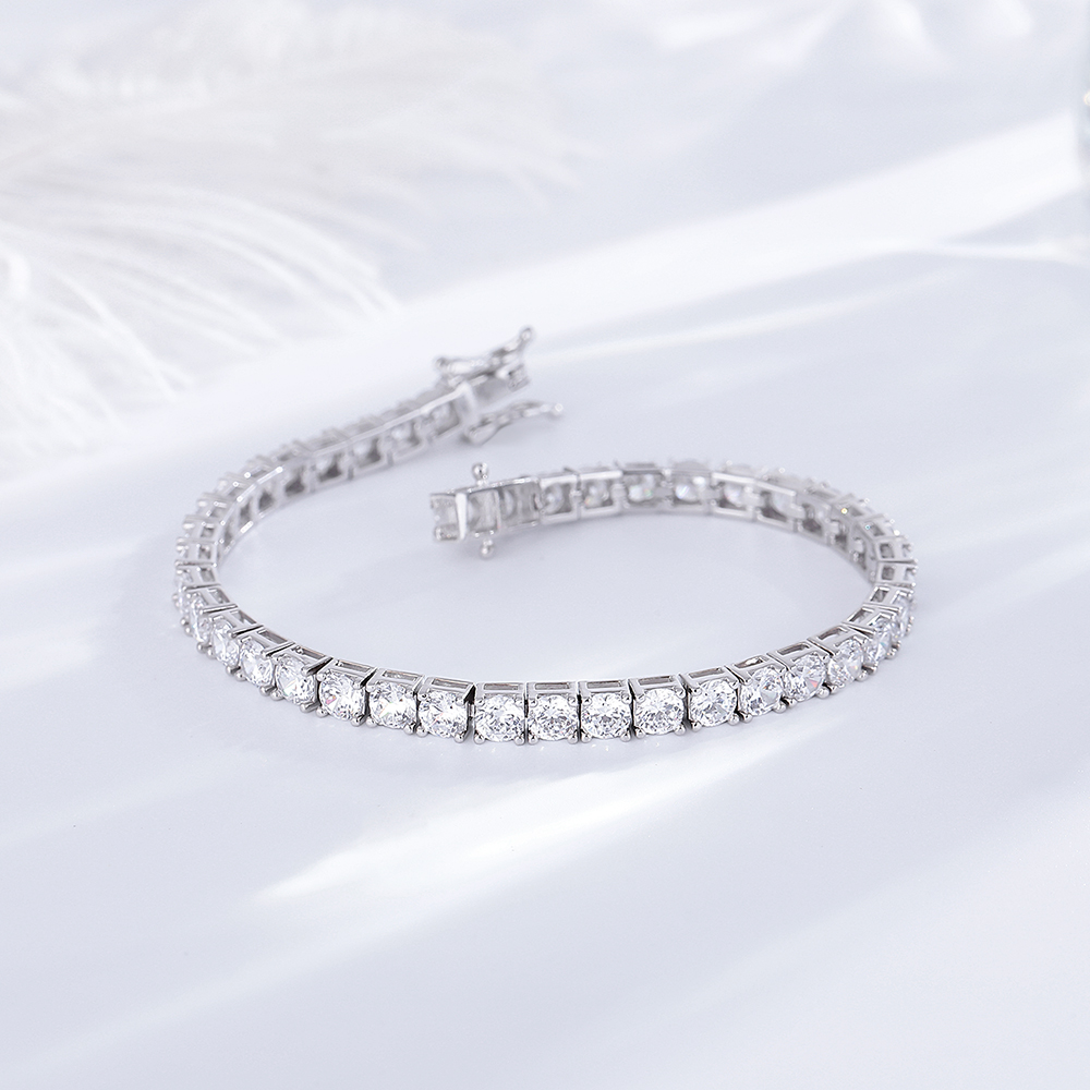 YLMyself 925 Silver Tennis Bra - Tennis Bracelet Cubic 리뷰 및 가격