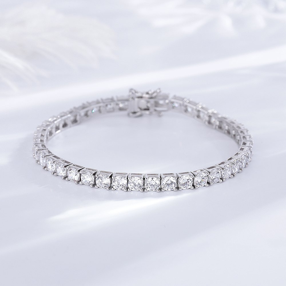 YLMyself 925 Silver Tennis Bra - Tennis Bracelet Cubic 리뷰 및 가격