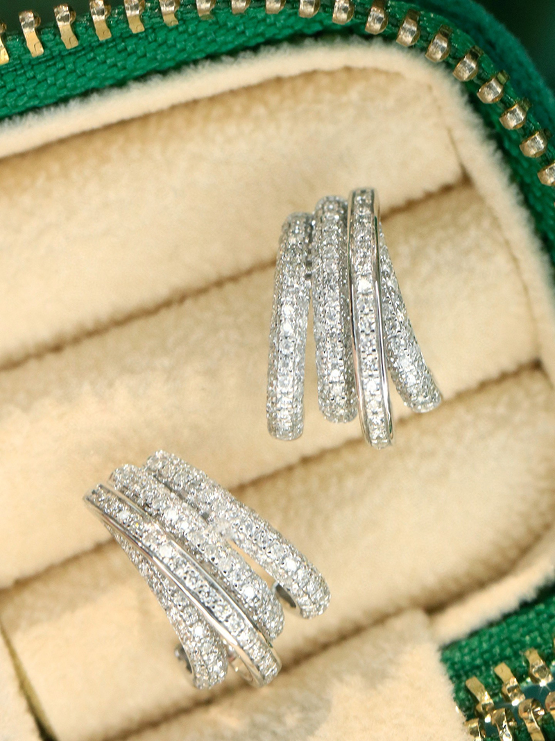 LUOWEND 100% 18K White Gold Ea - Diamond Stud Earrings 리뷰 및 가격