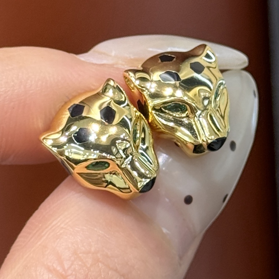 KQDANCE 925 Silver Black Ename - Diamond Stud Earrings 리뷰 및 가격