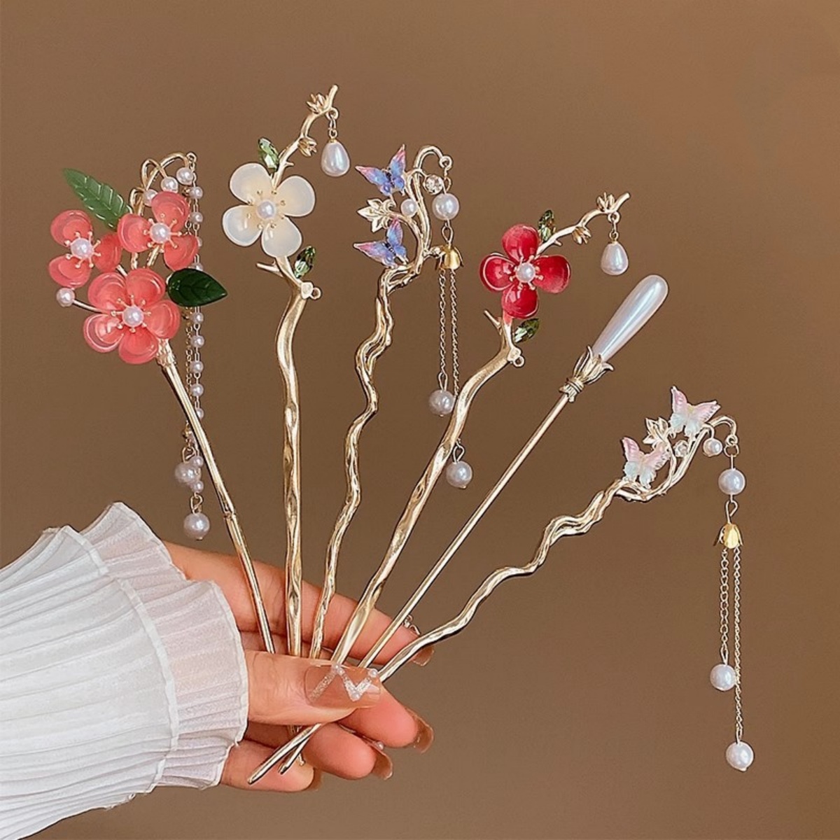 2025 New Flower Hairpin For Wo - Shop Jewelry & Watches Near Me 리뷰 및 가격