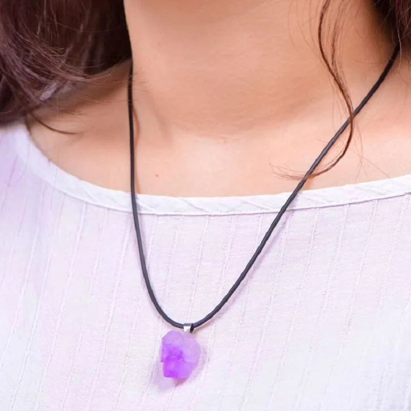 Natural Amethysts Flower Neckl - Crystal Choker Necklace 리뷰 및 가격