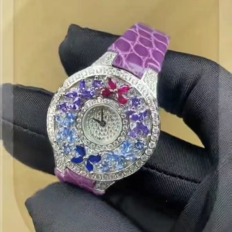 Luxury Colorful Women's Watch  - Jewels In Quartz Watches 리뷰 및 가격