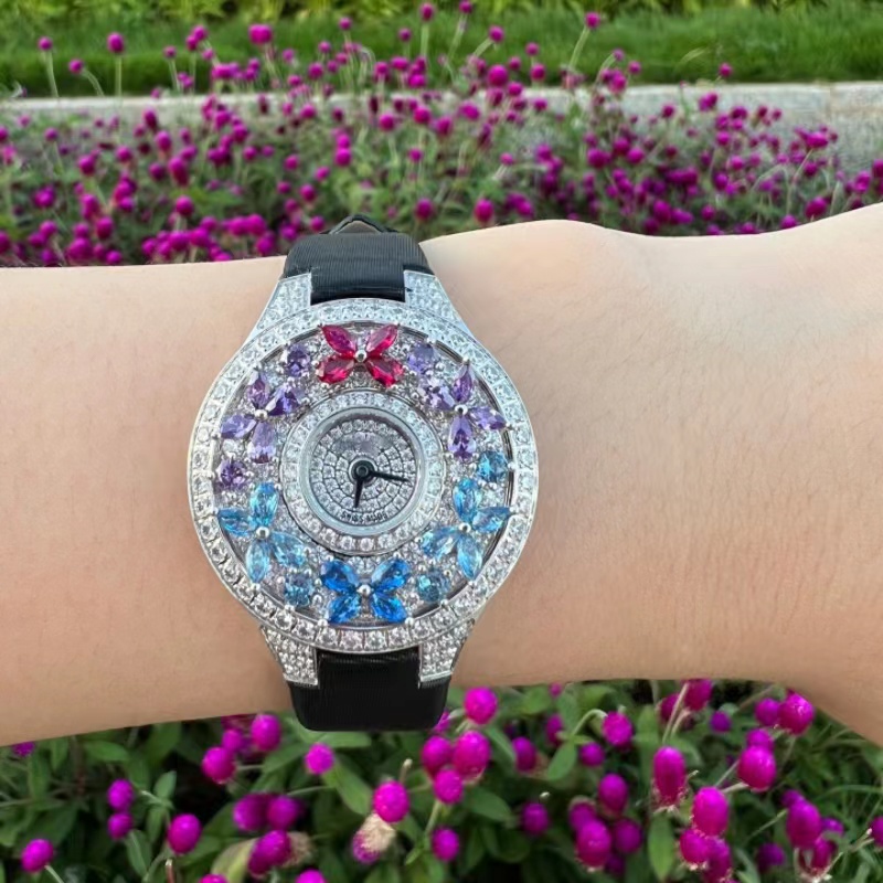 Luxury Colorful Women's Watch  - Jewels In Quartz Watches 리뷰 및 가격