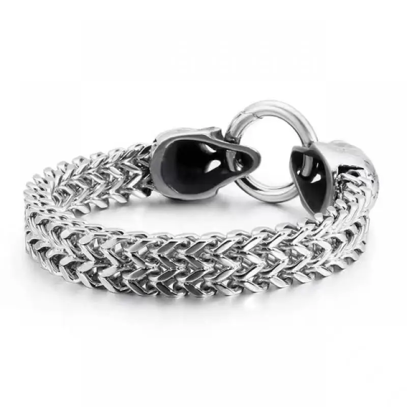 Stainless Steel Gothic Double  - Gothic Skull Ring 리뷰 및 가격