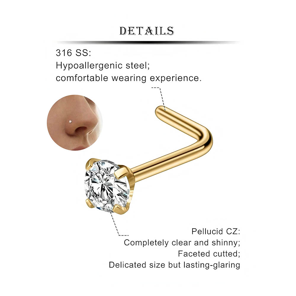 12-Piece Full Set 316L Hypoall - Diamond Stud Earrings 리뷰 및 가격