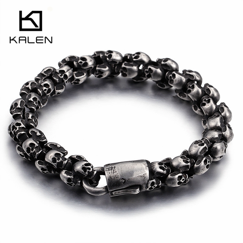 Kalen Punk Long Matte Skull Ne - Gothic Skull Ring 리뷰 및 가격