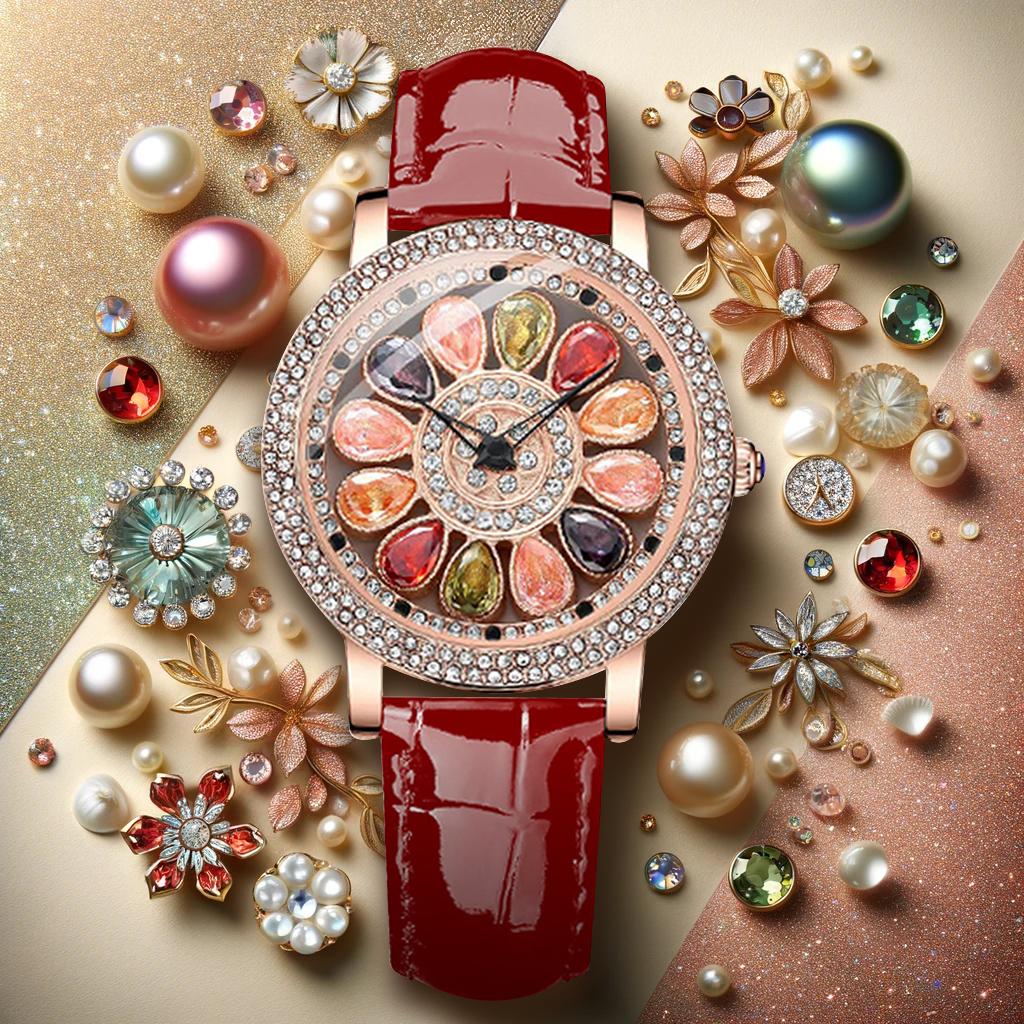 New Spinning Fresh and Beautif - Jewels In Quartz Watches 리뷰 및 가격