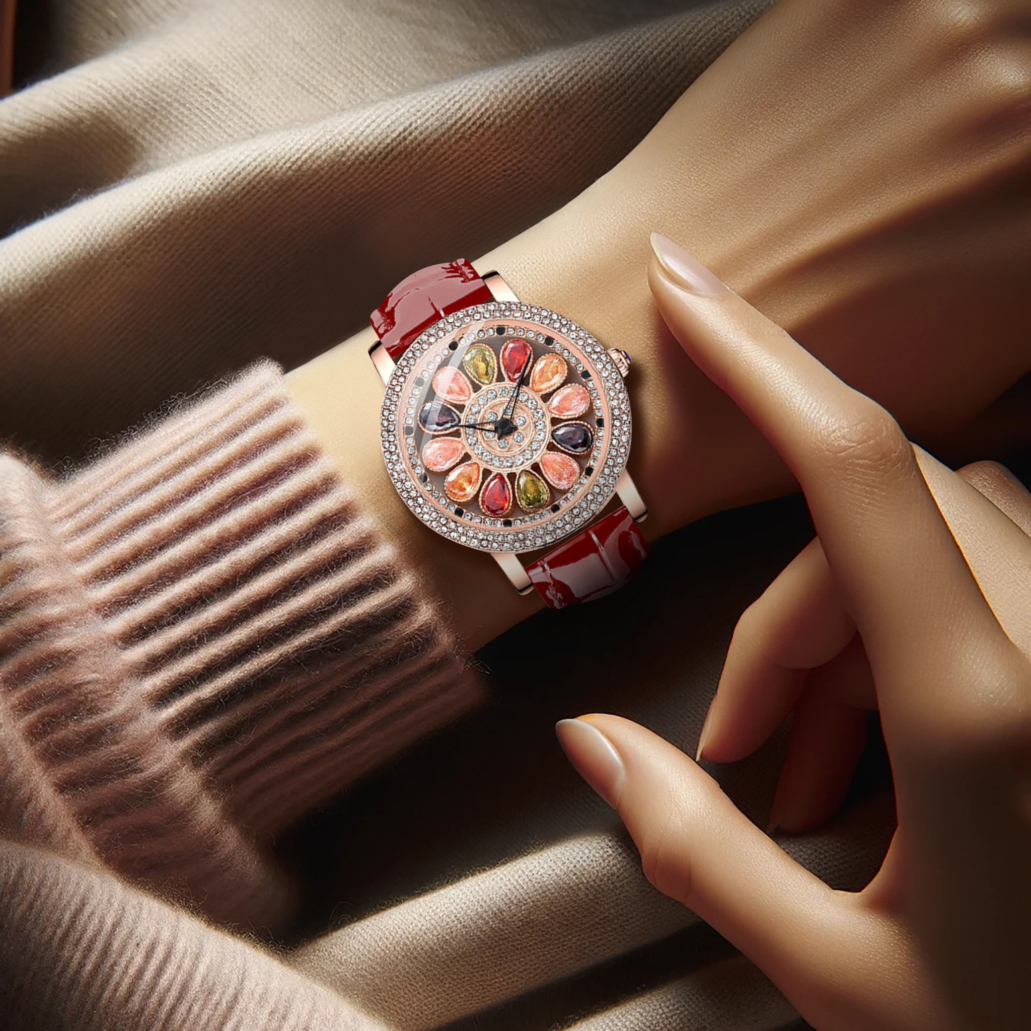 New Spinning Fresh and Beautif - Jewels In Quartz Watches 리뷰 및 가격