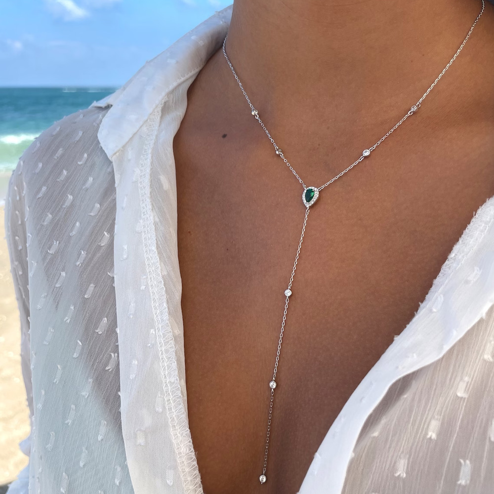 Stonefans Emerald Green Teardr - Crystal Choker Necklace 리뷰 및 가격