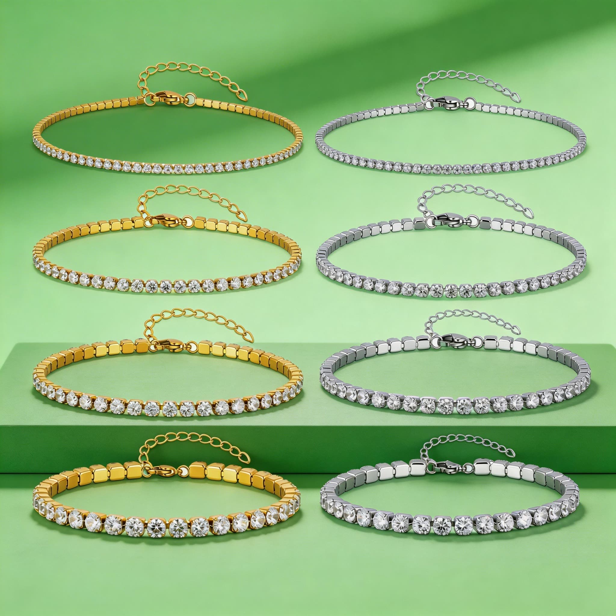 2/3/4/5MM Luxury Zircon Tennis - Jc Jewelry & Watches Photos 리뷰 및 가격