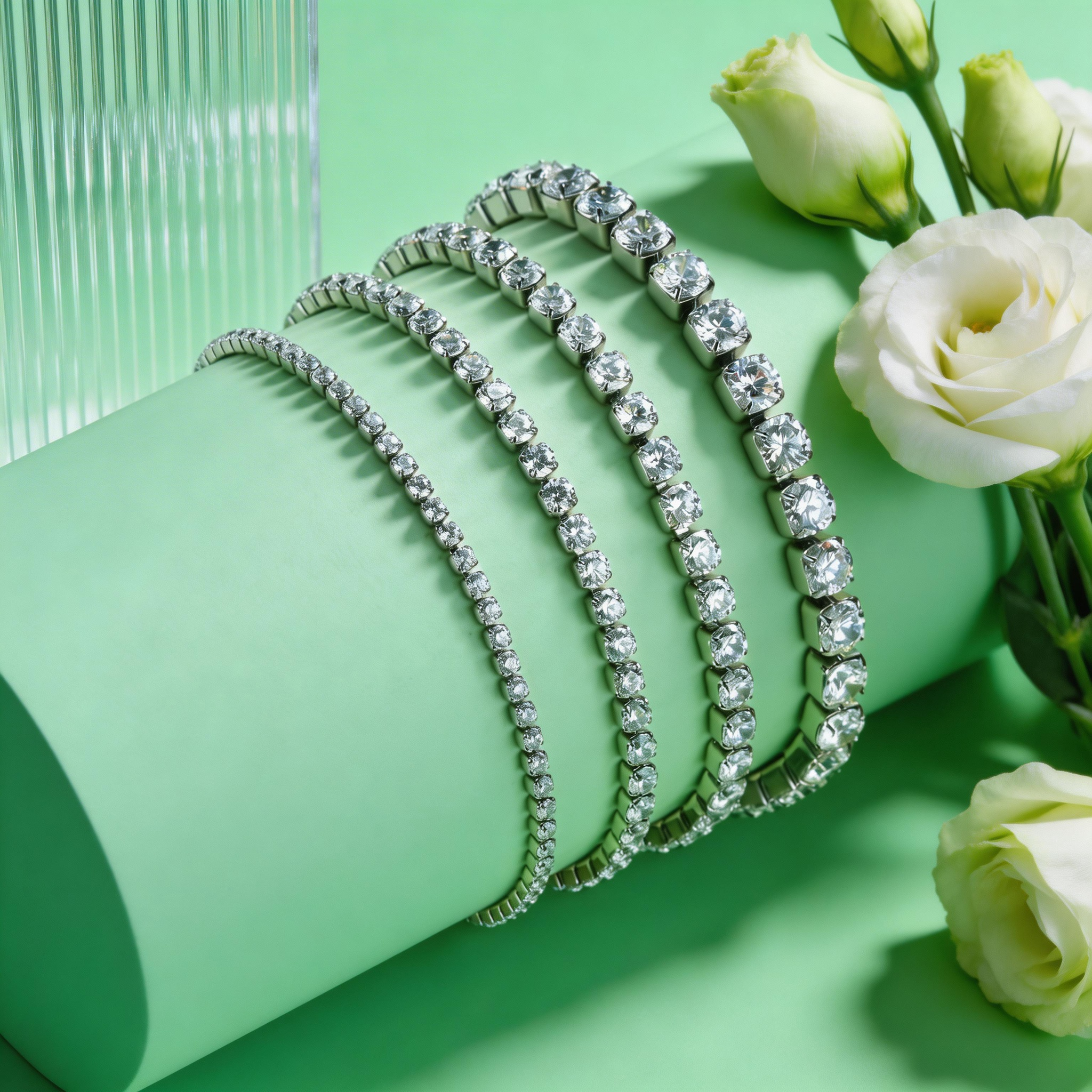 2/3/4/5MM Luxury Zircon Tennis - Jc Jewelry & Watches Photos 리뷰 및 가격